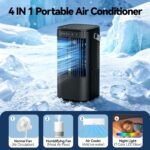 Portable Air Conditioners, 4-in-1 Mini Air Conditioner Evaporative Air Cooler, Portable AC... product image 3